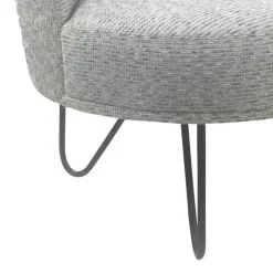 Léa Fauteuil lounge design art déco avec pieds épingle fabrication française