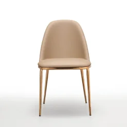 Léa Midj® Chaise design italienne avec dos du dossier en bois