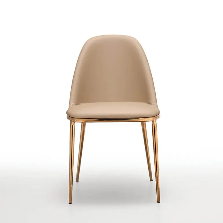 Léa Midj® Chaise design italienne avec dos du dossier en bois