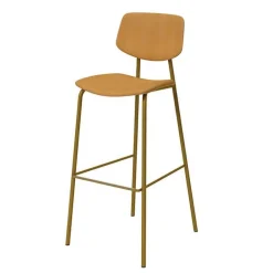 Lago Tabouret de bar style vintage rembourré en simili