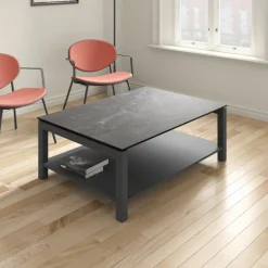 Lakera mini Table basse tendance en dekton et en acier