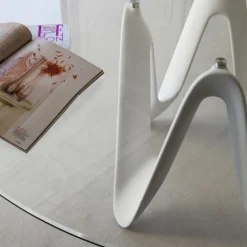 Lambda Sovet® Table ronde design en verre