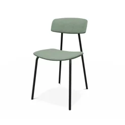 Lazio Chaise en tissu de style rétro fabriquée en Belgique