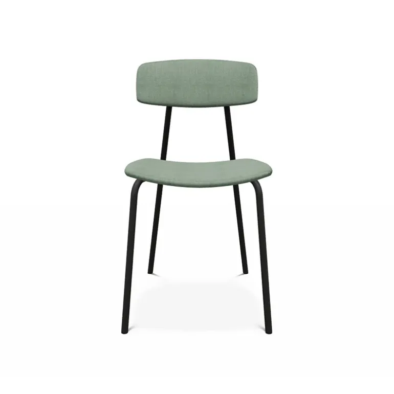 Lazio Chaise en tissu de style rétro fabriquée en Belgique