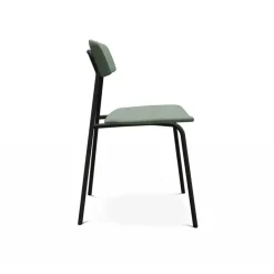 Lazio Chaise en tissu de style rétro fabriquée en Belgique