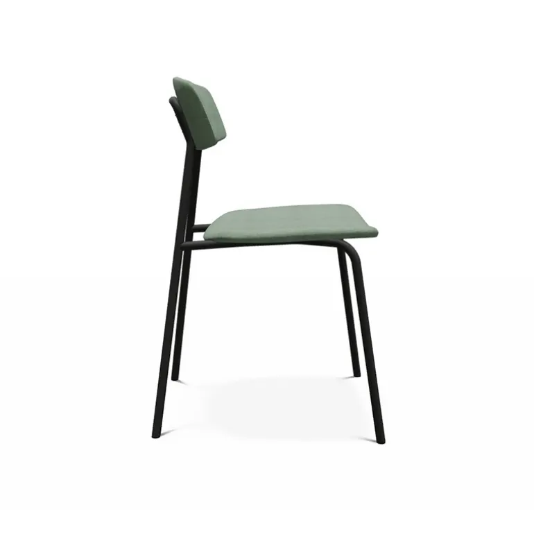 Lazio Chaise en tissu de style rétro fabriquée en Belgique