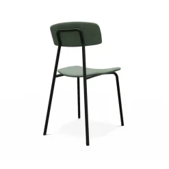 Lazio Chaise en tissu de style rétro fabriquée en Belgique