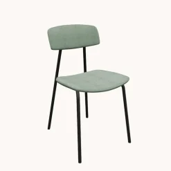 Lazio Chaise en tissu de style rétro fabriquée en Belgique