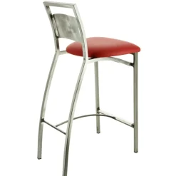 Liane Carrier® Tabouret snack en synthétique et métal dossier motif style industriel