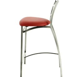 Liane Carrier® Tabouret snack en synthétique et métal dossier motif style industriel