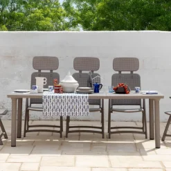 Libeccio Table de jardin extensible en polypropylène et aluminium