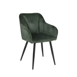 LisonFauteuil cosy en tissu avec pieds en métal