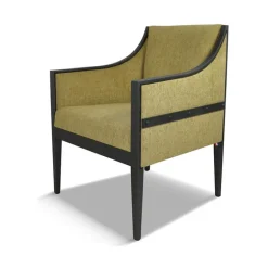 Loic Fauteuil de style en tissu fabriqué en France