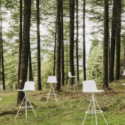 Lottus Enea® Tabouret de bar ou snack pivotant design structure métal