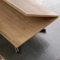 Lotus Table italienne rabattable et relevable en mélaminé avec pieds mikado