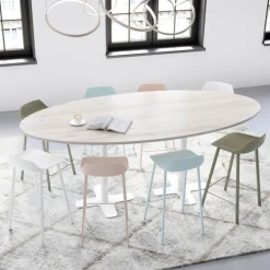 Louis Tabouret snack moderne en polypropylène