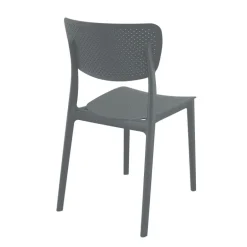 Lucy Chaise de jardin en polypropylène micro perforé