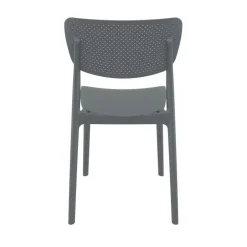 Lucy Chaise moderne en polypropylène micro perforé
