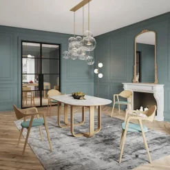 Luge Table à manger en céramique design