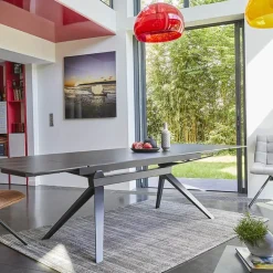 Luna Table extensible de salle à manger design en céramique