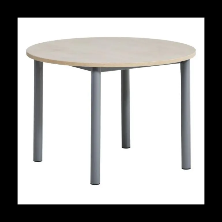 Lustra Table de cuisine ronde en stratifié