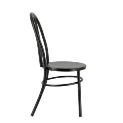 MadinaChaise bistrot vintage en métal noir