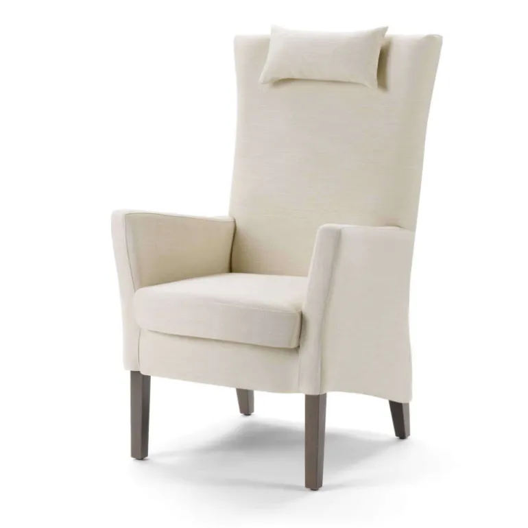 Manhattan Uno HD Mobitec® Fauteuil dossier haut en tissu et bois