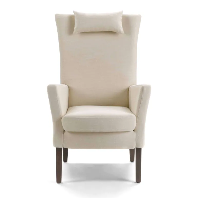 Manhattan Uno HD Mobitec® Fauteuil dossier haut en tissu et bois