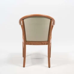 Manuela Fauteuil bridge en bois avec assise et dossier rembourrés