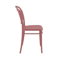 Marcel Chaise de jardin moderne empilable en polypropylène