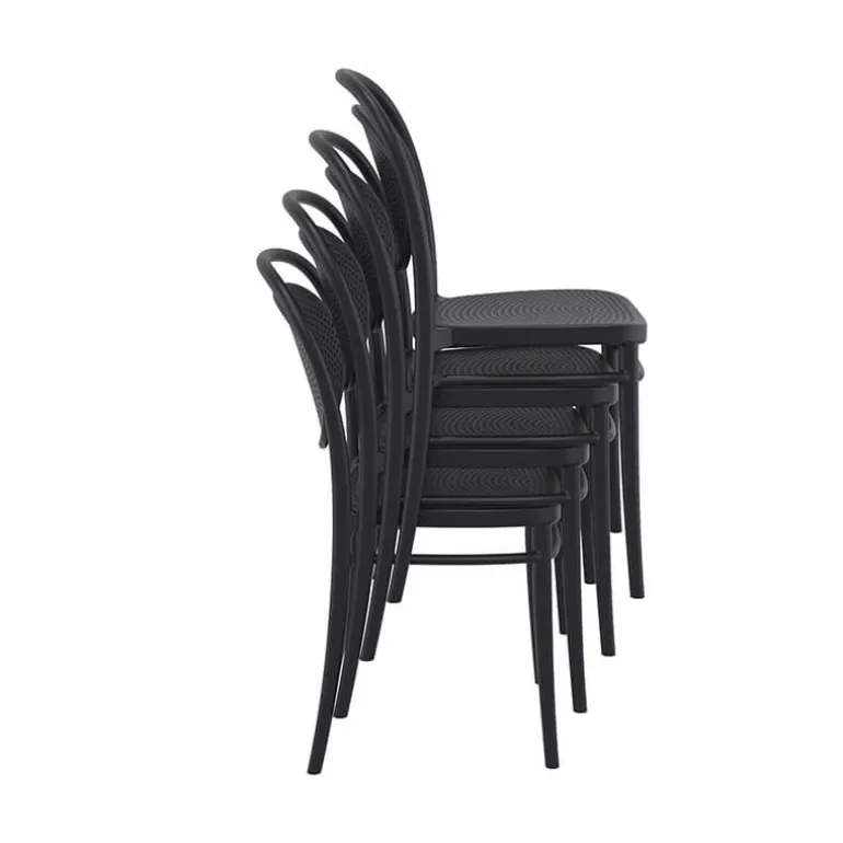 Marcel Chaise moderne empilable en polypropylène