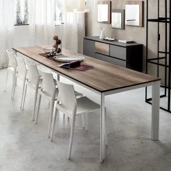 Mario Grande table extensible rectangulaire en stratifié