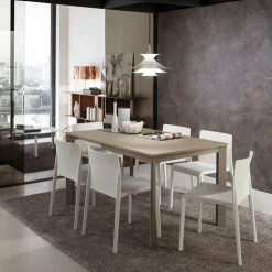 Mario Super Quadrato Table carrée extensible italienne en fénix