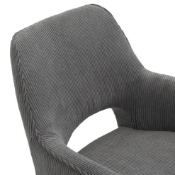 Marius Fauteuil cosy en tissu avec pieds en métal