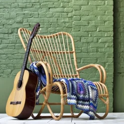 MarlèneFauteuil en rotin vintage