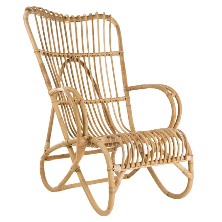 MarlèneFauteuil en rotin vintage