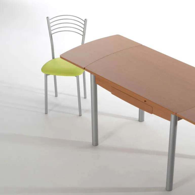 Marta Chaise de cuisine en métal avec assise rembourrée