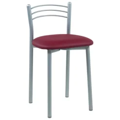 Marta Tabouret bas de cuisine rembourré assise synthétique et structure métal