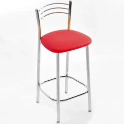 Marta Tabouret snack de cuisine en métal assise rembourrée
