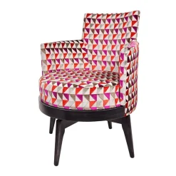 Mathis Fauteuil pivotant Art Déco Made in France