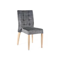 Matias 2 stack Chaise empilable confortable de salle à manger en tissu