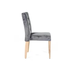 Matias 2 stack Chaise empilable confortable de salle à manger en tissu