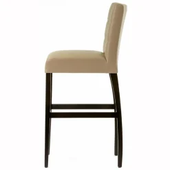 Matias 2 Tabouret de bar matelassé en bois et synthétique