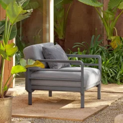 Maximo Fauteuil de jardin relax modulable avec accoudoirs