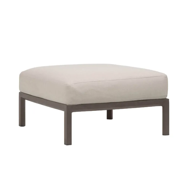 Maximo Pouf de jardin en polypropylène et tissu