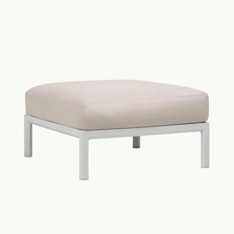 Maximo Pouf de jardin en polypropylène et tissu