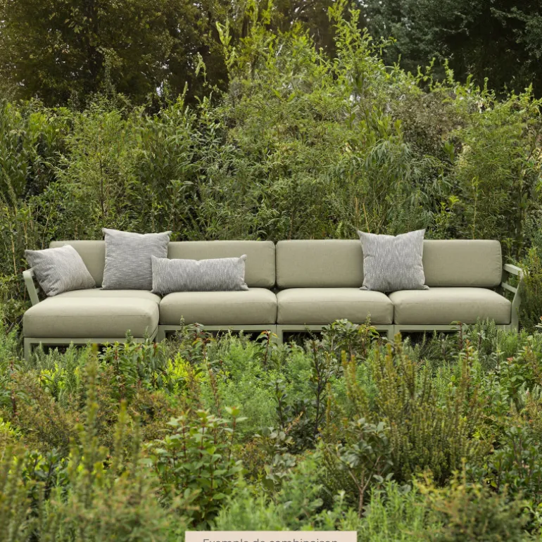 Maximo Pouf de jardin en polypropylène et tissu