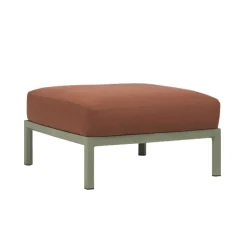 Maximo Pouf de jardin en polypropylène et tissu