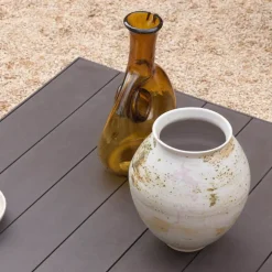 Maximo Table basse de jardin carrée en polypropylène recyclé