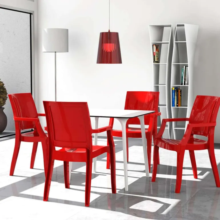 Maya Table carrée en stratifié